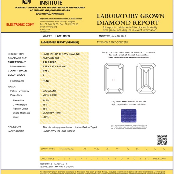 [FS][USA][RING] Lab Diamond 1.14ct VVS 2 Emerald Rose Gold Ring - Picture 3 of 5